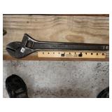 Large 18' Crescent Adjustable Wrench