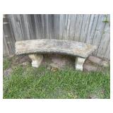 Concrete Garden Bench