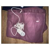 Sunbeam Electric Throw Blanket (Maroon)