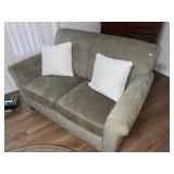 Near New Loveseat + Decorator Pillows