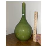 Green Glazed Decorator Vase