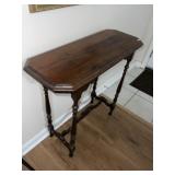Antique Walnut Console Table (Refinished & Nice)