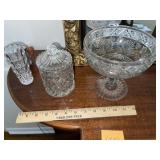 Crystal Vase ~ Covered Dish & Compote