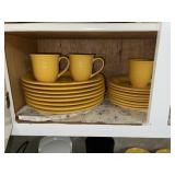 Yellow Stone Dish  Set (34 pcs)
