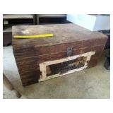 Vintage Wood Foot Locker Trunk