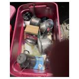 Large Tote/Lid Full of Camping Cookware / Supplies