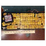 Vintage Set of Wood Letter Stamps