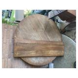 Vintage Oak Round Pedestal Dining Table