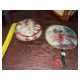 Covered Oriental Bowl + Fan
