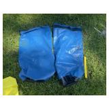 (2) Rubber Float Waterproof Duffel Bags (Blue)