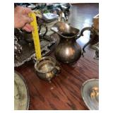 Silver Plate Footed Water Pitcher