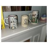Vintage Beer Steins (4)