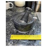 Dark Marble Mortar & Pestle Set