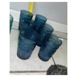 Set of Blue Glasses
