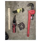 Pipe Wench ~ Tin Snips ~Lufkin Tape Measure Grp