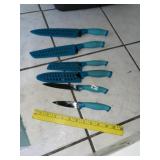 Aqua Kitchen Knife Set