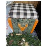 Camo ~ Oane Deer Stool with Under Storage
