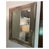 Rustic Beveled Wall Mirror