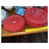 Pioneer Woman Red Dinnerware Set