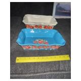 2 Pc Pioneer Woman Baker Set   (Blue)