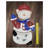 Sectional Snow Man Dish