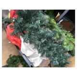 Christmas Blow Ups ~ Door Decor = Lighted Garland