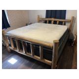 King Rustic Cedar Bed (Bedding sells next)
