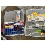 Spinner Baits ~ Plastics & Hooks (2 Organizers)