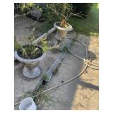 (2) Resin Urn Planters