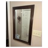 Cherry Wall Beveled Mirror