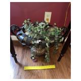 Metal Centerpiece Basket Urn & Arrangement