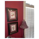 Table Lamp + Pr of Decorator Pics