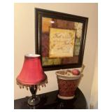Decorator Lamp ~ Picture & Vase Grp