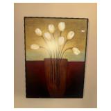 Canvas Painting & Cross Decor