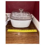 Corningware White Casserole Dish w/ Lid