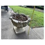 Pr of Concrete Urn Planters