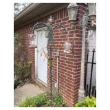 Double Shepherd Hook & 2 Bird Feeders
