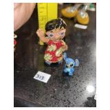 (2) Disney Arribas Bros. Figurines (Lilo & Stitch)