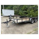 2017 Tiger 16' Tandem Axle Utiliy Trailer (See bel