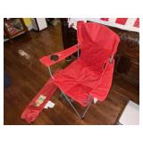Pair of Red Folding Arm Chairs