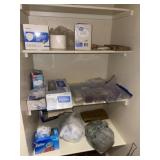 Glass Vases & Plastic Flatware in Pantry