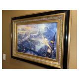 Thomas Kinkaide Framed Canvas Peter Pan's Flight