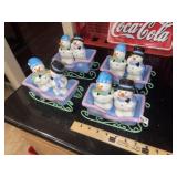 Snowman Salt & Pepper Shaker Sets (4)