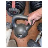 35Lb Cast Iron Kettlebell Fitness Weight