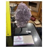 Amethyst Quartz Crystal & Stand
