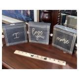 Metal & Wood Sign Decor