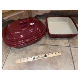 (2) New Pampered Chef  Stone Dish Cookers