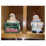 Santa & Clown Cookie Jars