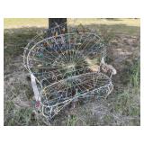 Iron Fan Back Loveseat
