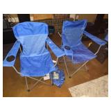 (2) Blue Folding Chairs